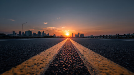 Open, empty road leading forward into the new year 2022, symbolizing upcoming goals and leaving 2021 behind. Concept of passing time, future planning, life changes, new beginnings, growth