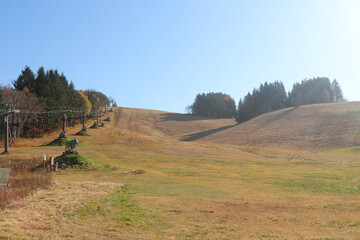 スキー場のオフシーズンリフト券売り場