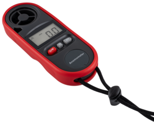 Wind measuring device, anemometer