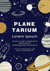 planetarium poster © Olena Dumanchuk