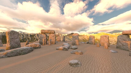 古代遺跡　3DCGレンダリング