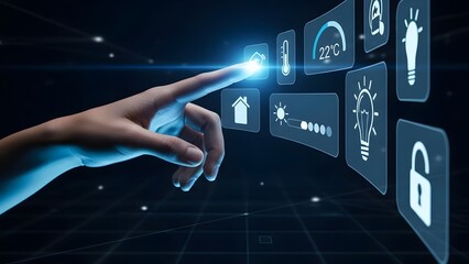 Smart Home Technology Interface Controlled by a Human Finger Touch