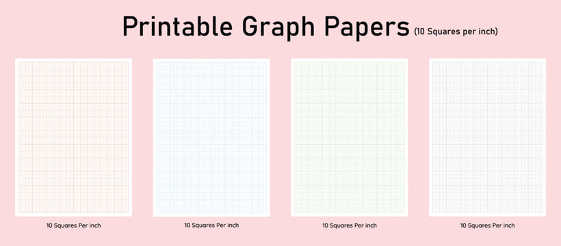 printable graph paper  ten ,10 squares per inch, eps 10