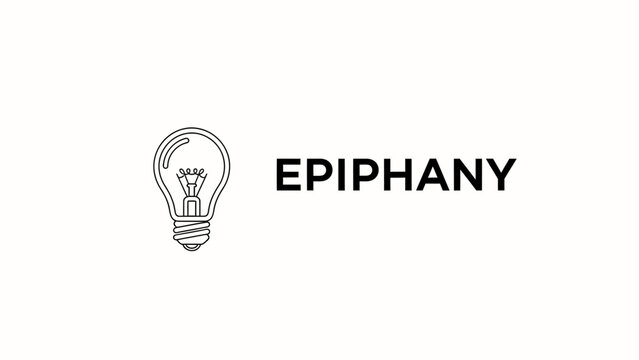 Epiphany Logo Design with Lightbulb Icon for Idea and Innovation. - Powered by Adobe