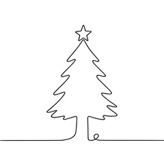christmas tree vector illustration
