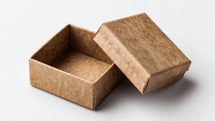 Open cardboard box displays empty interior

