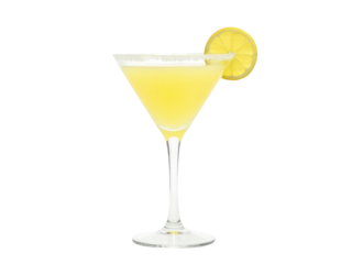 A classic martini glass filled with citrusy freshness, perfect for cocktail hour or a sophisticated event