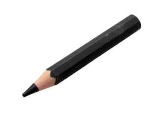 A close-up shot of a pencil on a white background, ideal for illustrations and graphics