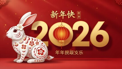 2026 year of the rabbit chinese new year celebration
