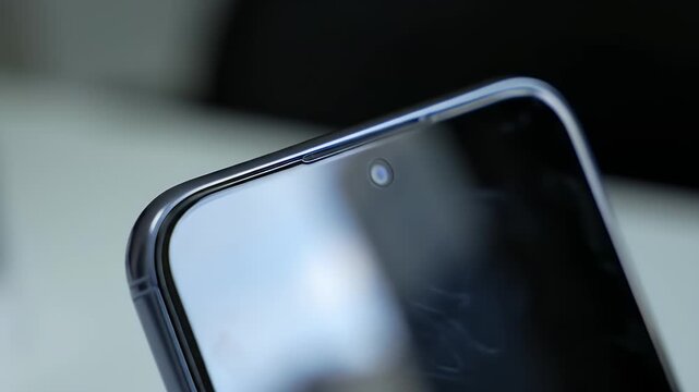 Smartphone camera closeup.