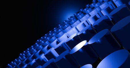 abstract 3d render blue background wallpaper