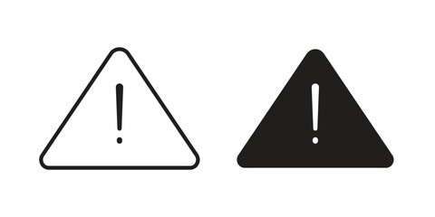 Obraz premium attention sign icons. Line Illustration Vector Template. Clipart concept illustration