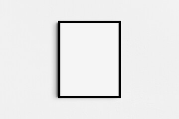 Frame mockup 4:5, 8x10. Single black frame mockup. Clean, modern, minimalist, bright. Portrait. Vertical.