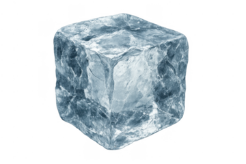 Ice cube cooling drink solid water block