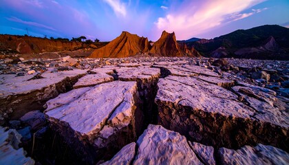 dust pillars rising from the rift