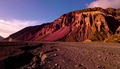 geological disaster with massive dust