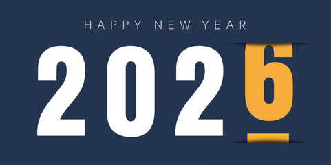 2026 Happy New Year design vector. trendy new year 2026