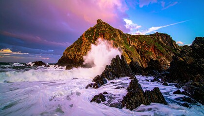 unrelenting ocean waves in the wind