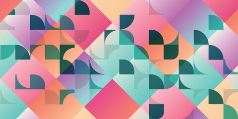 和柄　カラフル　模様　背景