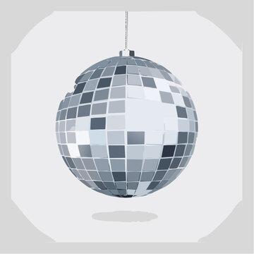 Boule &agrave; facette ou boule Tango, &eacute;clairage des ann&eacute;es 70, soir&eacute;e festive, musique