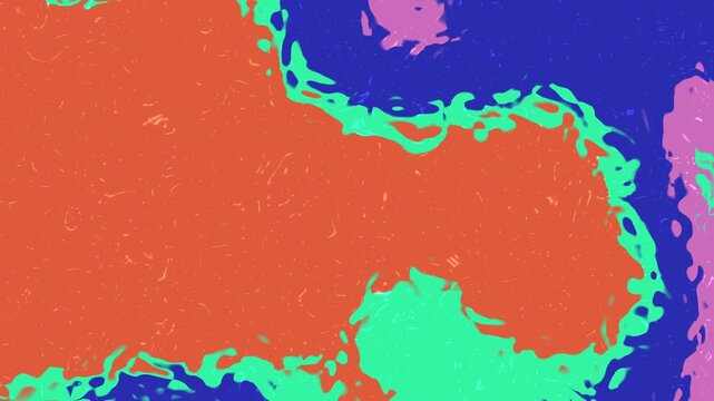 Abstract colorful patchwork design in orange, blue, green, and pink. Perfect for backgrounds, textile prints, artistic concepts, and digital marketing visuals.