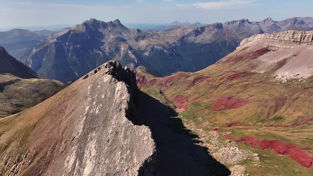 Castillo de Acher mountain in Pyrenees, Spain