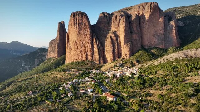 Riglos and Mallos de Riglos at Huesca, Spain