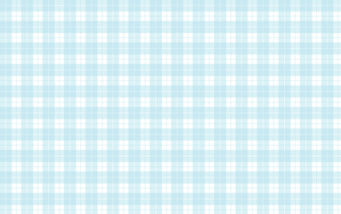 Seamless gingham check pattern in pastel blue and white