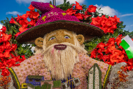 Medellin, Antioquia, Colombia. August 26, 2024. Commercial Silleta, flower fair in the city of Medellin &ndash; Colombia