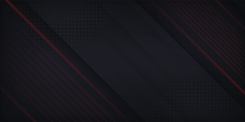 Obraz premium Red line and black background.eps 10