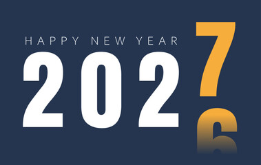 2027 Happy New Year design vector. trendy new year 2027