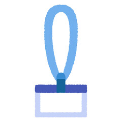 手書き風のシンプルアイコンイラスト　ネームプレート