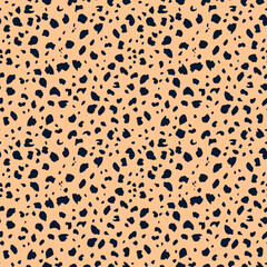 Abstract modern leopard seamless pattern. Animals fashion trendy background. Color decorative vector illustration for print, fabric, textile. Modern ornament of stylized skin.