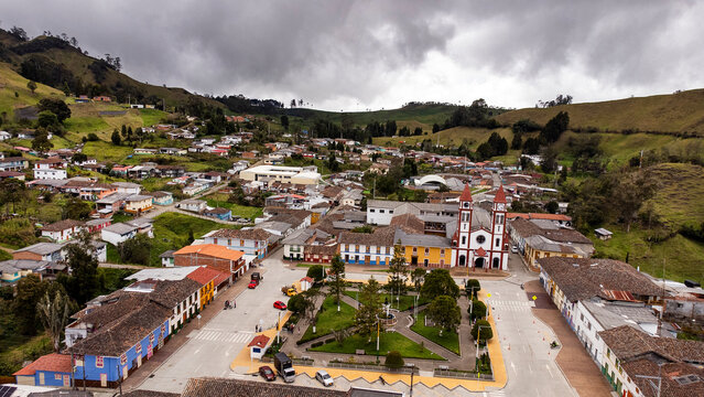 San Felix. Salamina, Caldas - Colombia. October 6, 2025. San Felix is ​​a Colombian district in the department of Caldas.