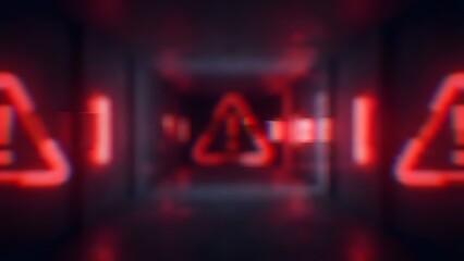 Warning Signs with Red Triangle Symbols.