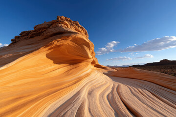 A captivating view of unique rock formations against a vibrant sky, highlighting the intricate patterns and colors found in nature's artwork, inspiring awe and wonder.