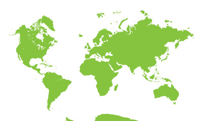 Obraz premium World Map, sign silhouette. World Map Globe. Vector Illustration isolated on transparent background.