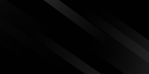Fototapeta premium Black abstract background. Elegant dark diagonal shape elements. Modern luxury grey gradient graphic design.