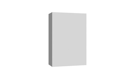 Fototapeta premium 3D Render Blank Box on White background