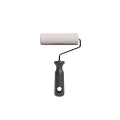 3D Render Paint Roller on White background
