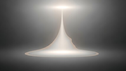 Fototapeta premium Modern ceiling light fixture with soft glow