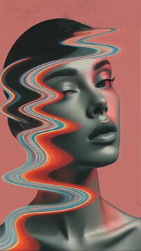 繊細な歪みが映す優しい感情のモーションコラージュ