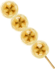 Hand Painted Banana Tanghulu Dessert