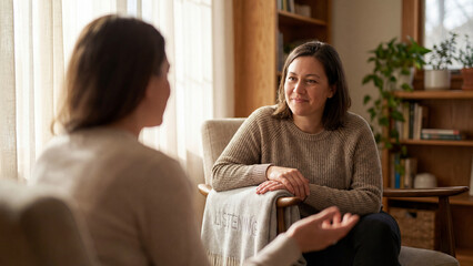 Person Attentively Listening with Empathy and Understanding - Listening, Empathy, Understanding, Compassion, Care, Support, Communication, Connection, Attention, Presence