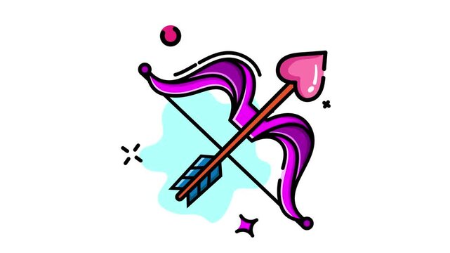 Cupids Bow and Arrow: A Symbol of Love and Romance.