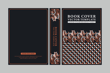 Elegant Batik Inspired Book Cover Template with Traditional Motifs