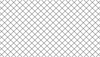 Fototapeta premium Seamless Black and White Diamond Grid Pattern Background for Abstract and Minimalist Design