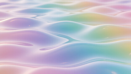 Obraz premium Pastel gradient liquid glossy background