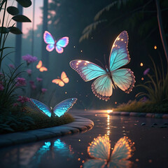 butterfly on the water