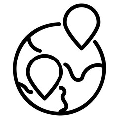 Fototapeta premium Pin location icon